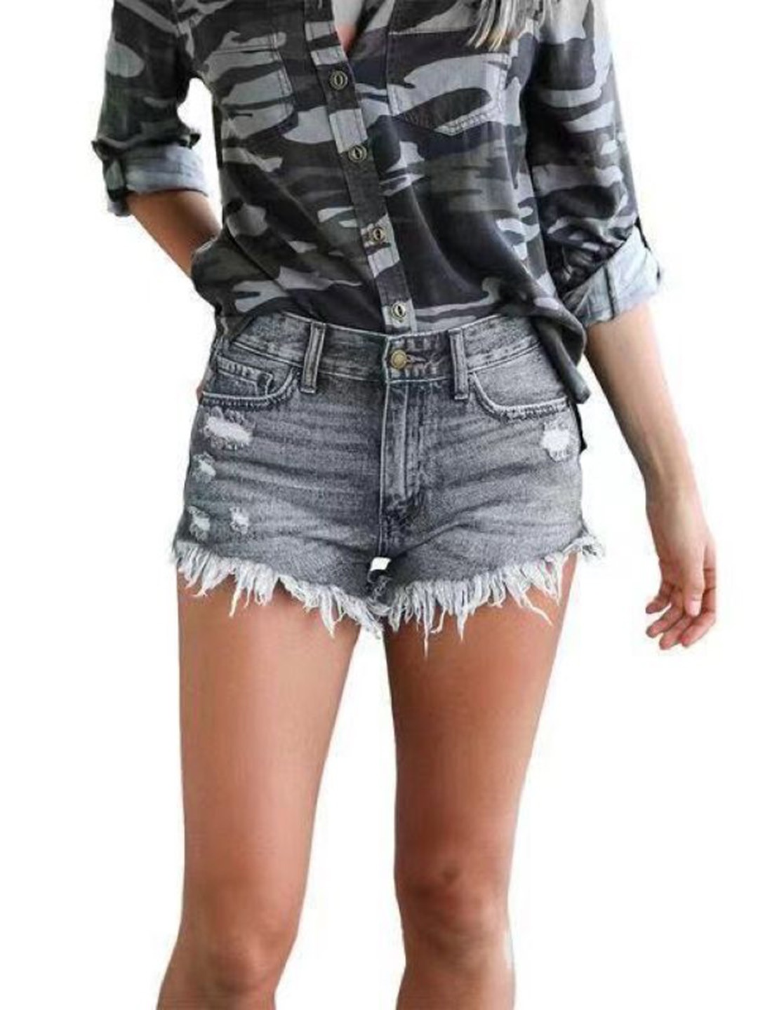 

StyleCast Women Denim Shorts, Black