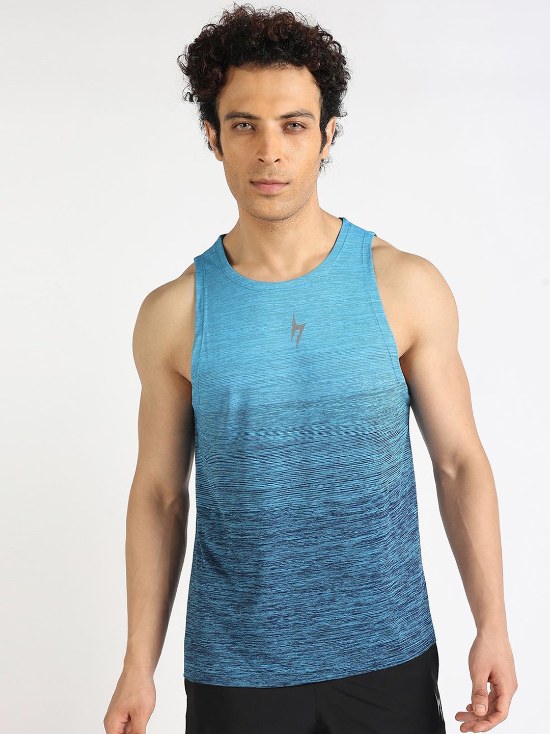 

Hardik Pandya Colourblocked Innerwear Vests HP23FC064BSM, Blue