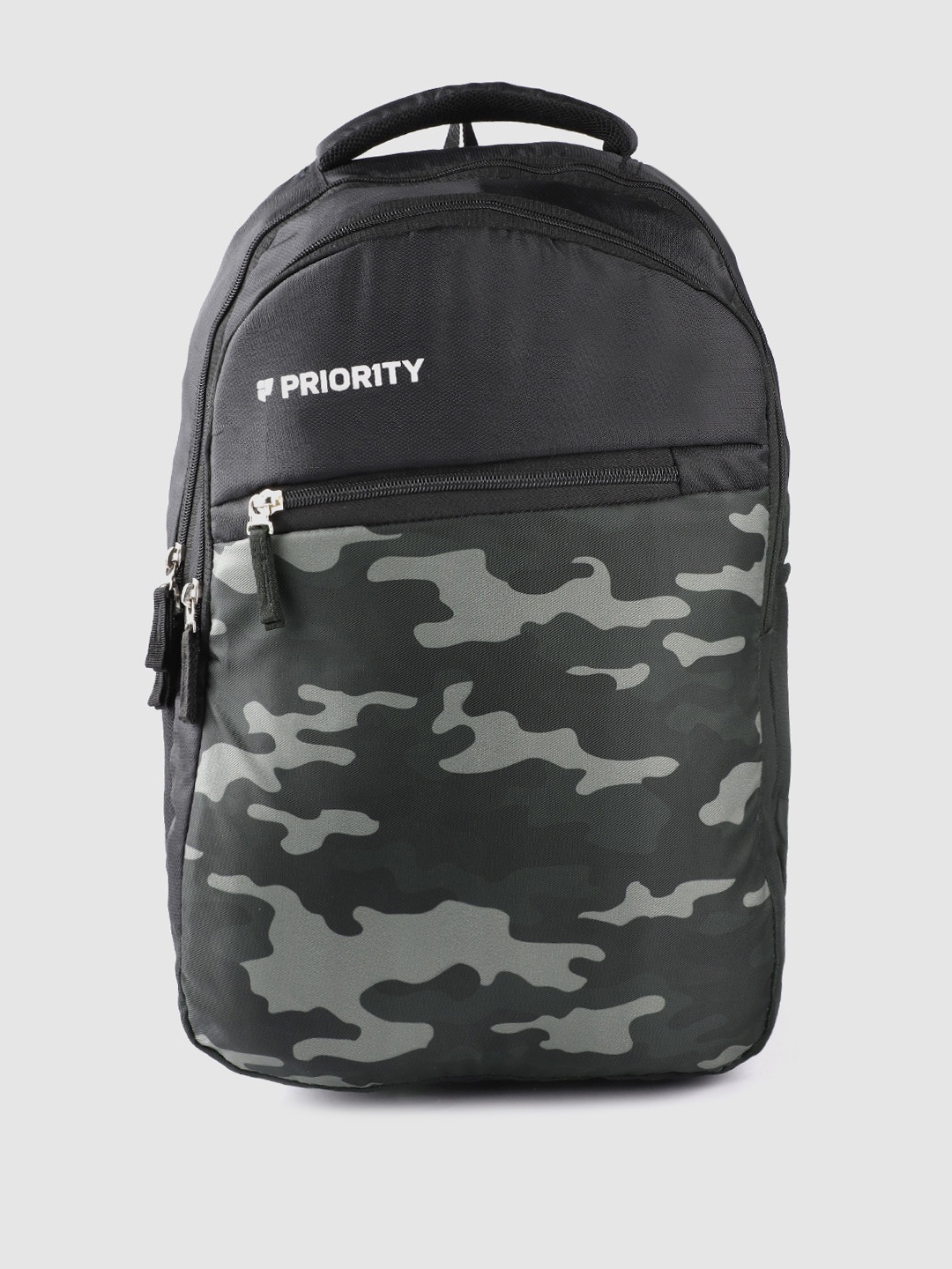 

Priority Unisex Camouflage Backpack- 28L, Black