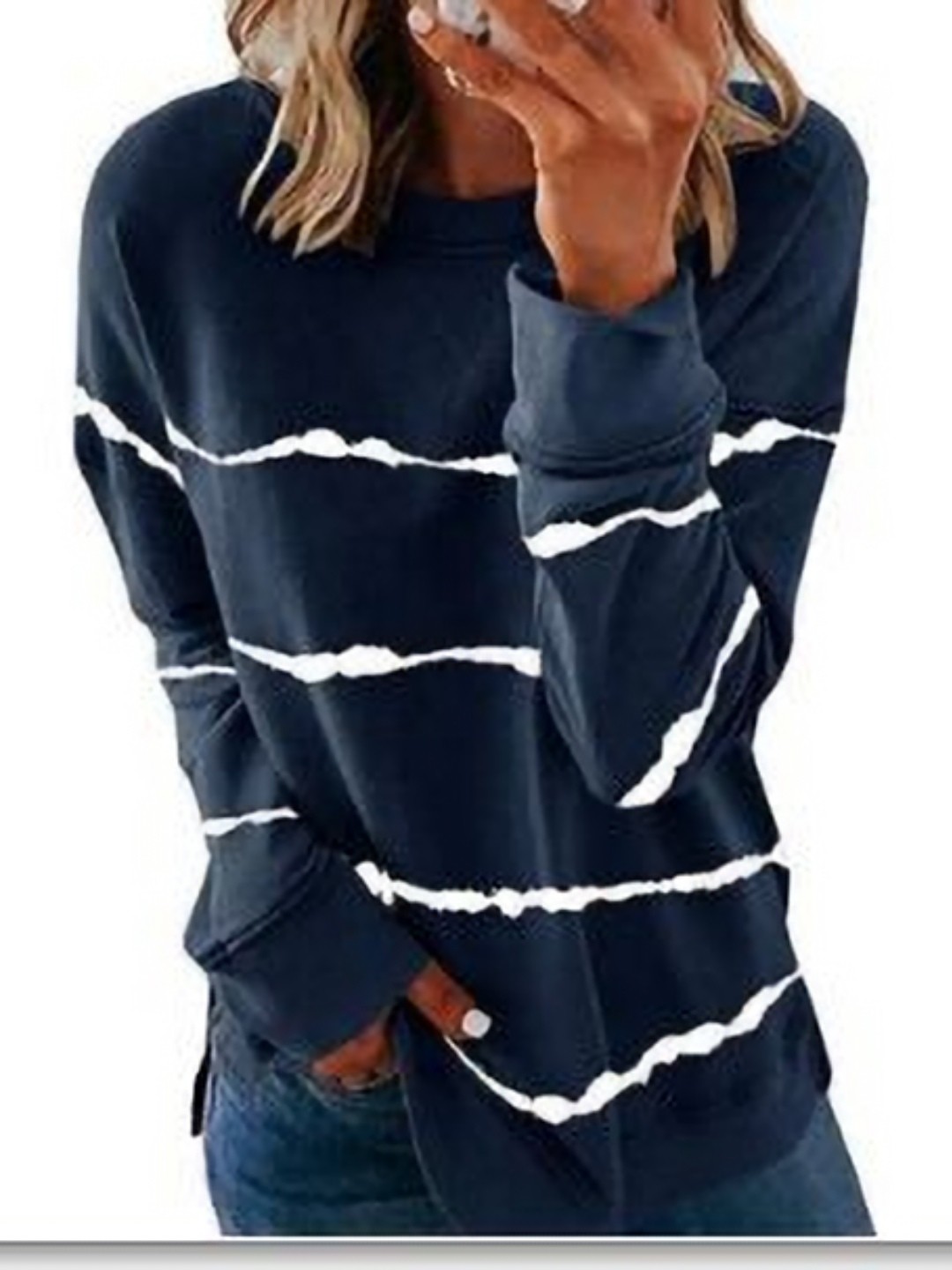 

StyleCast Women Solid Round Neck T-shirt, Blue