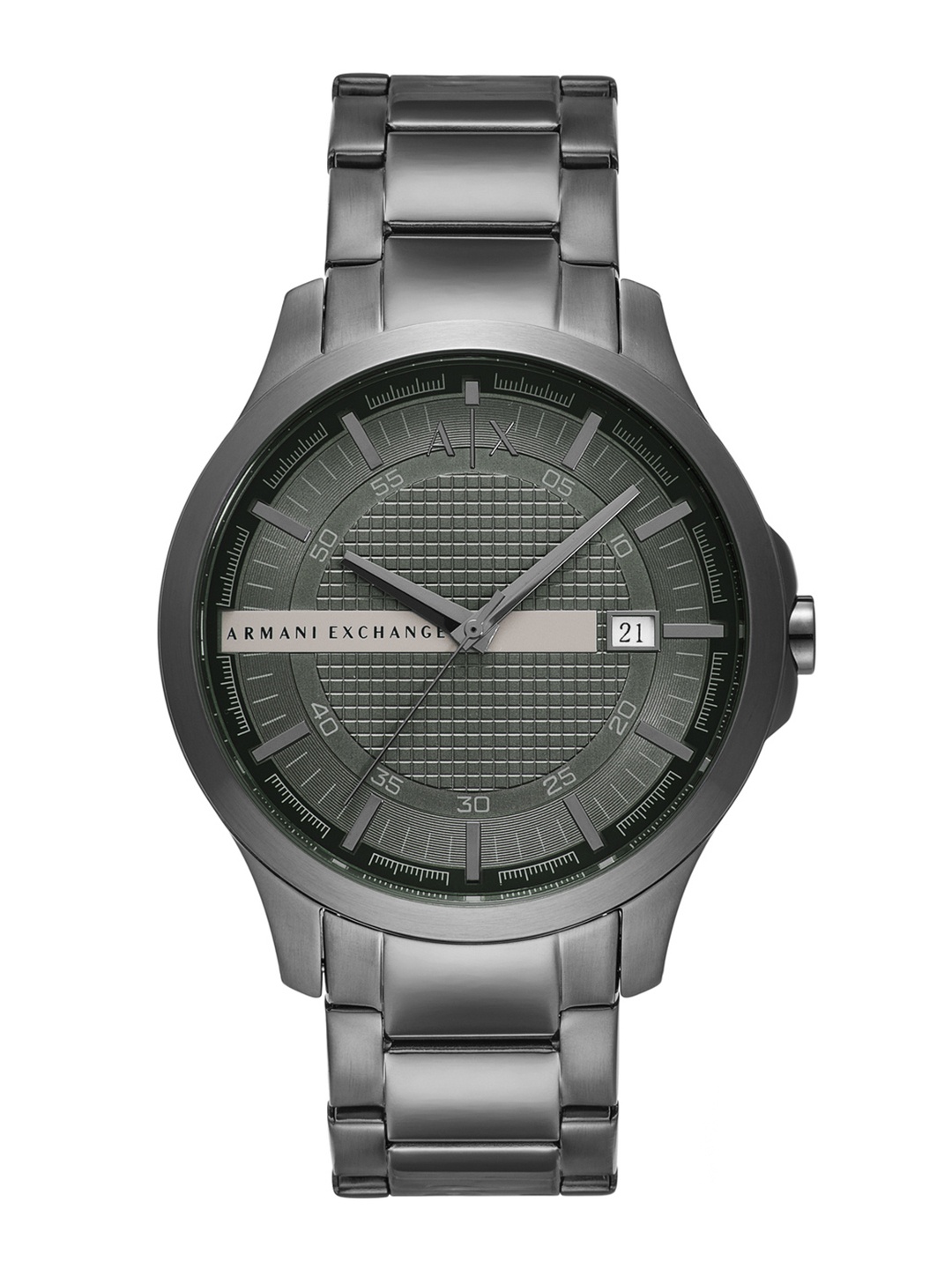 

Armani Exchange Men Printed Bracelet Style Analogue Watch AX2455I-Grey, Green