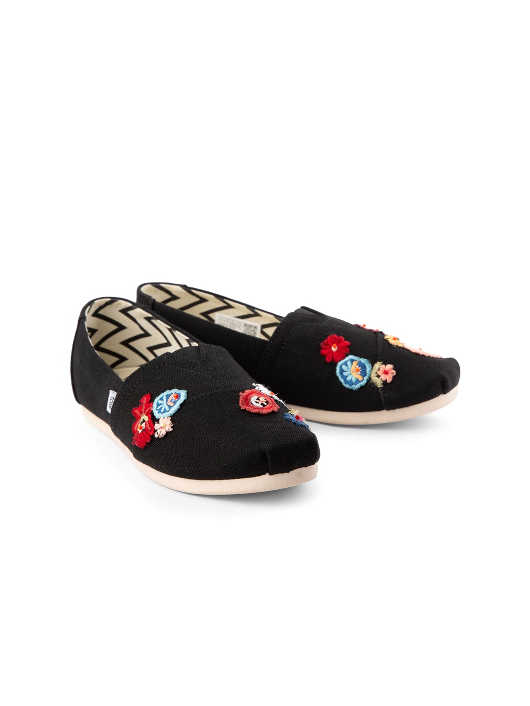 

TOMS Women Textured Slip-On Sneakers, Black
