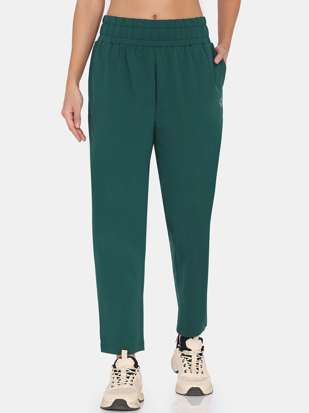 

Zelocity by Zivame Women Mid Rise Track Pants, Green