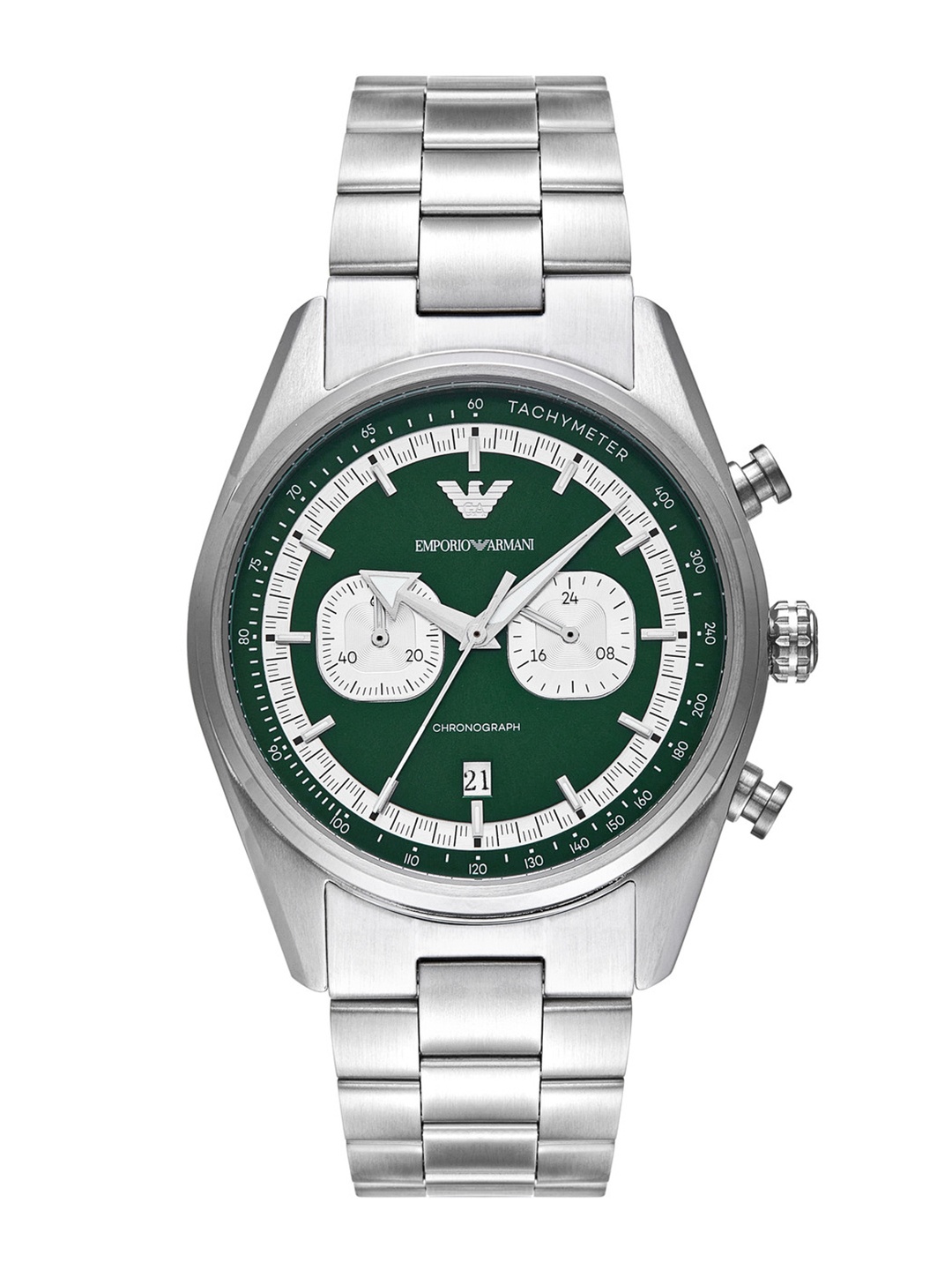 

Emporio Armani Men Analogue Watch AR11637I-Silver, Green