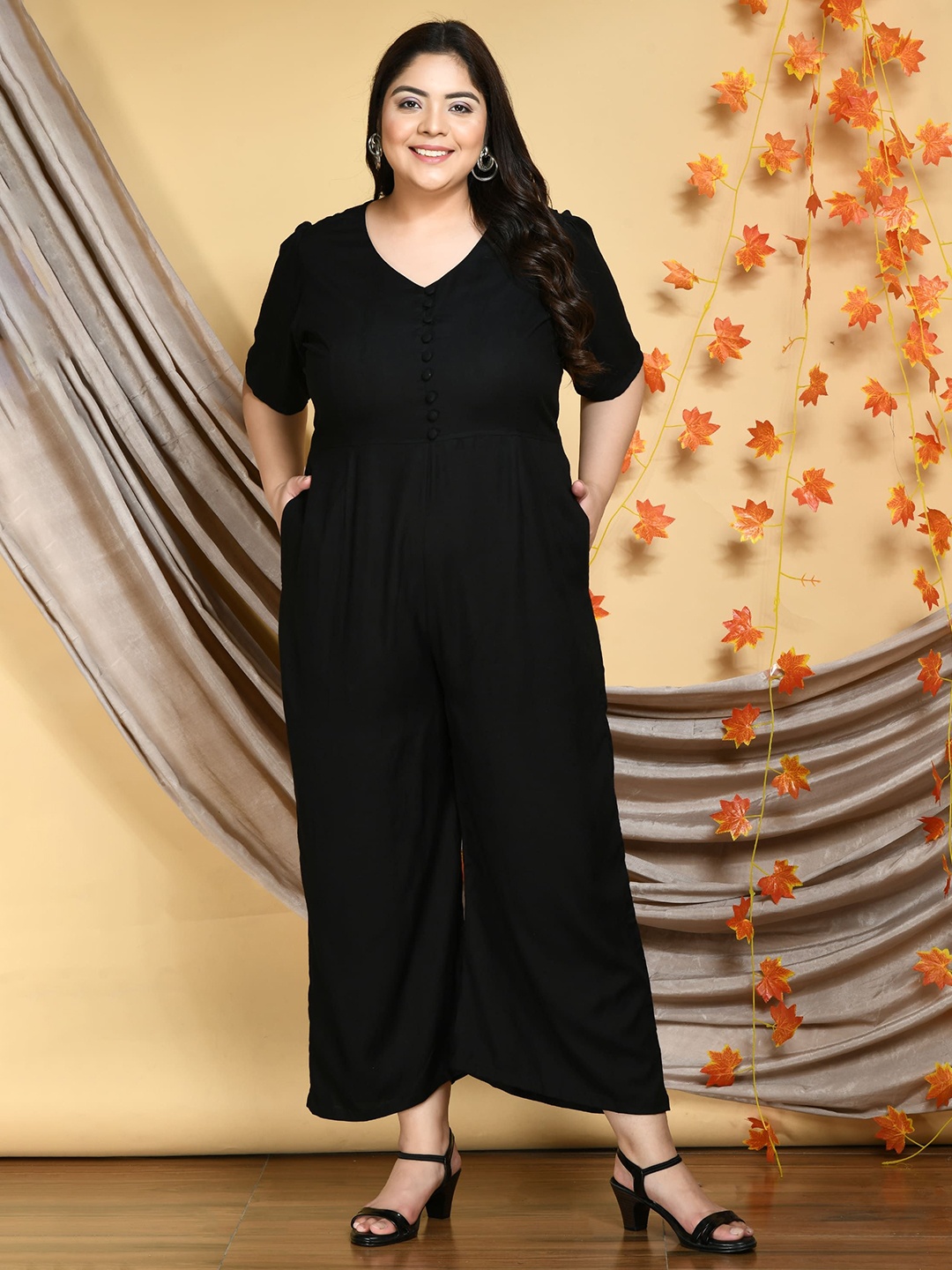 

DesiNoor.com Basic Jumpsuit, Black