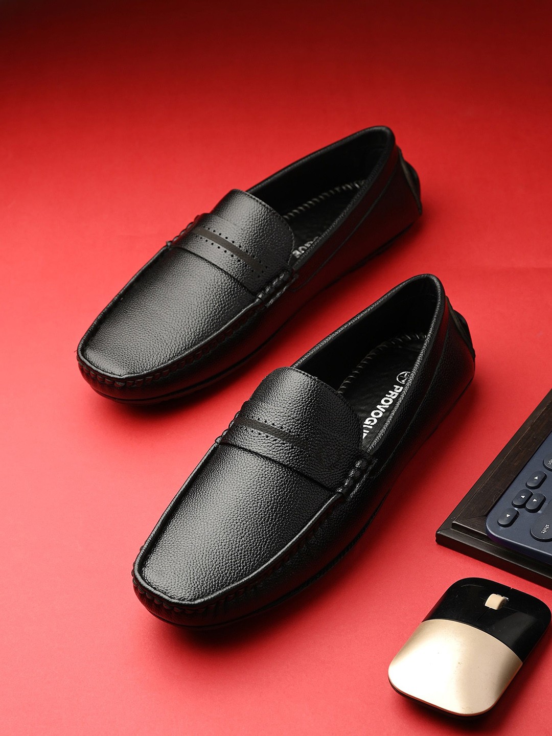 

Provogue Men Formal Loafers, Black