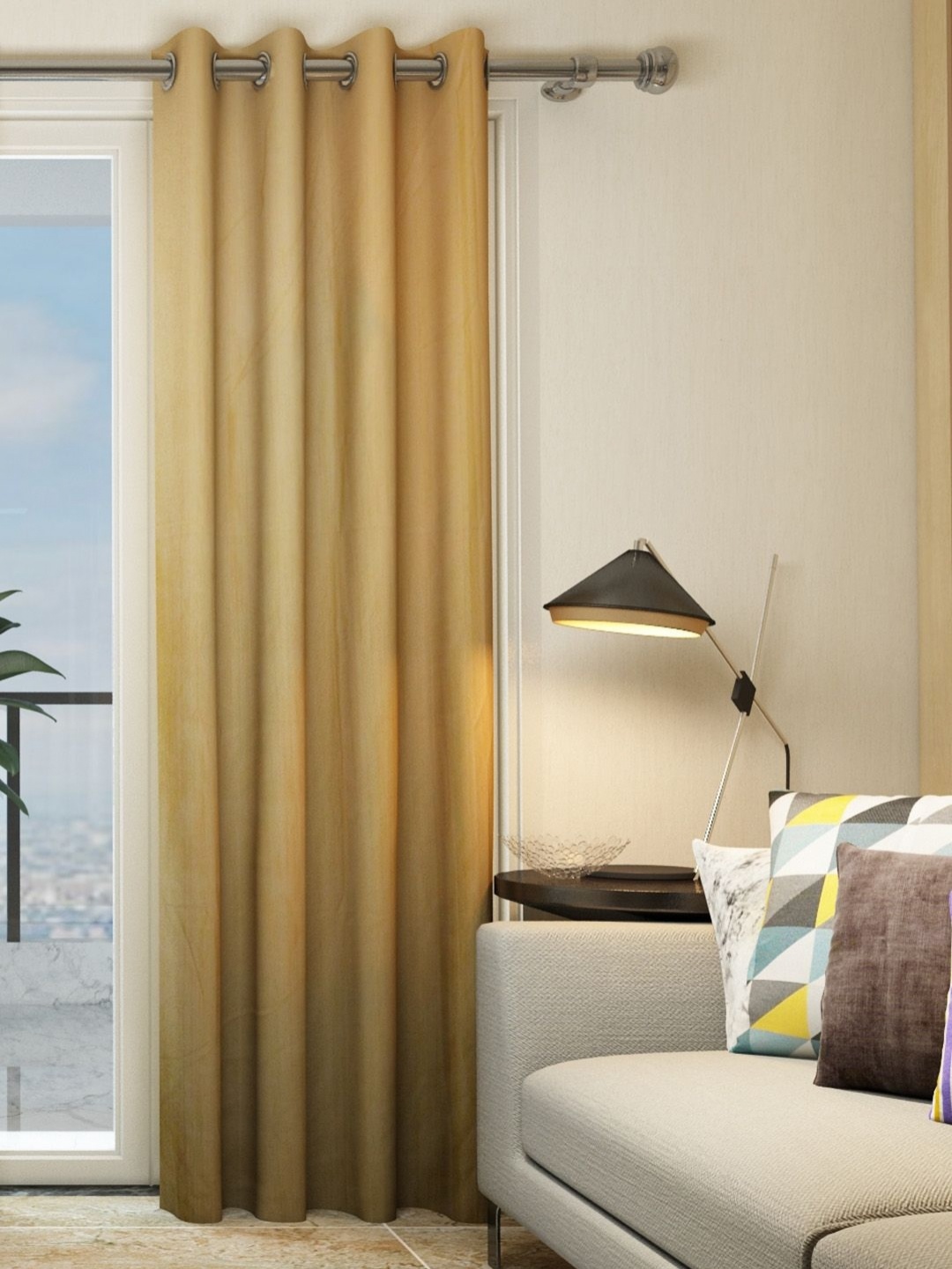 

Aura Beige Door Curtain