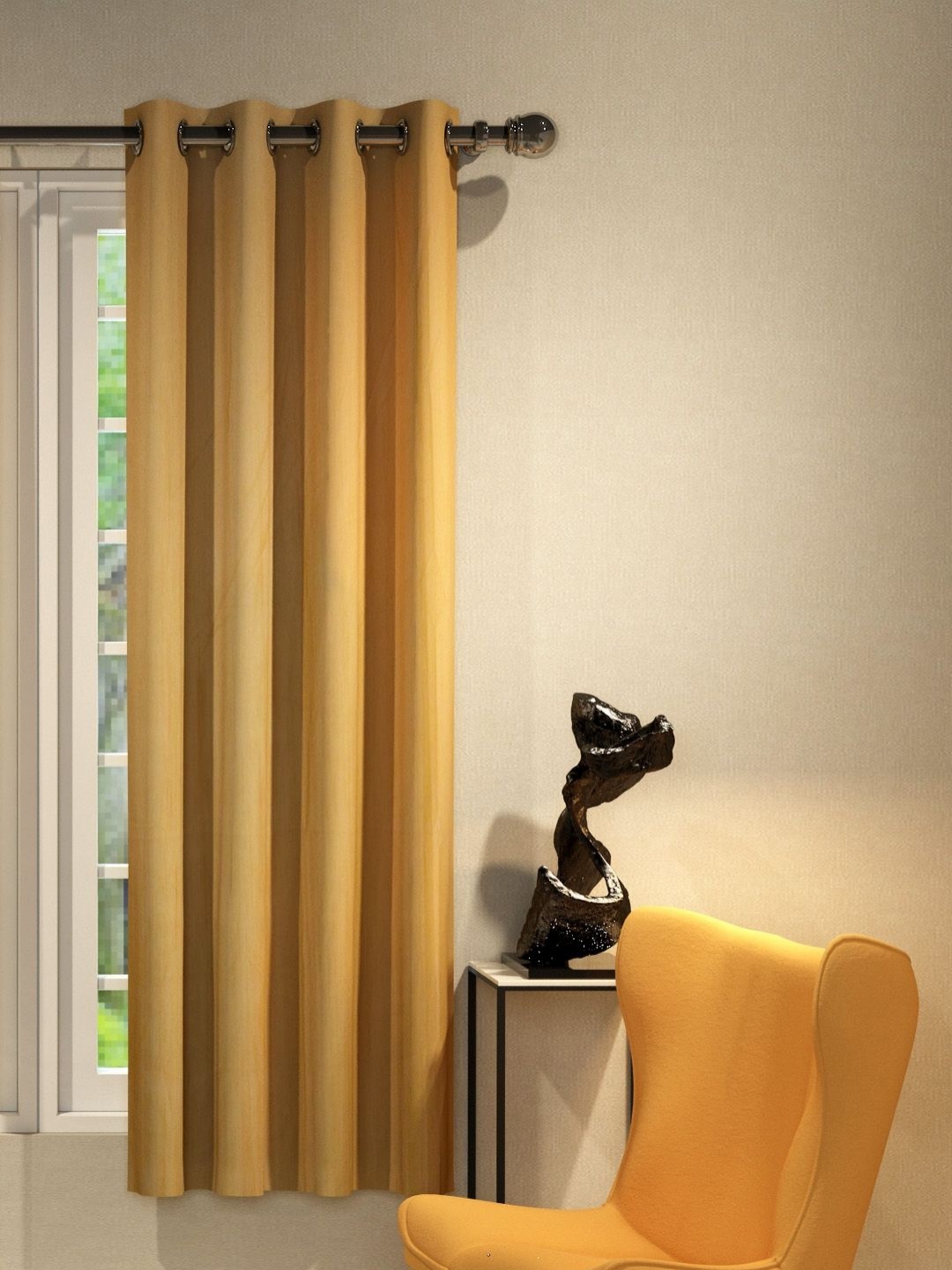 

Aura Beige Window Curtain