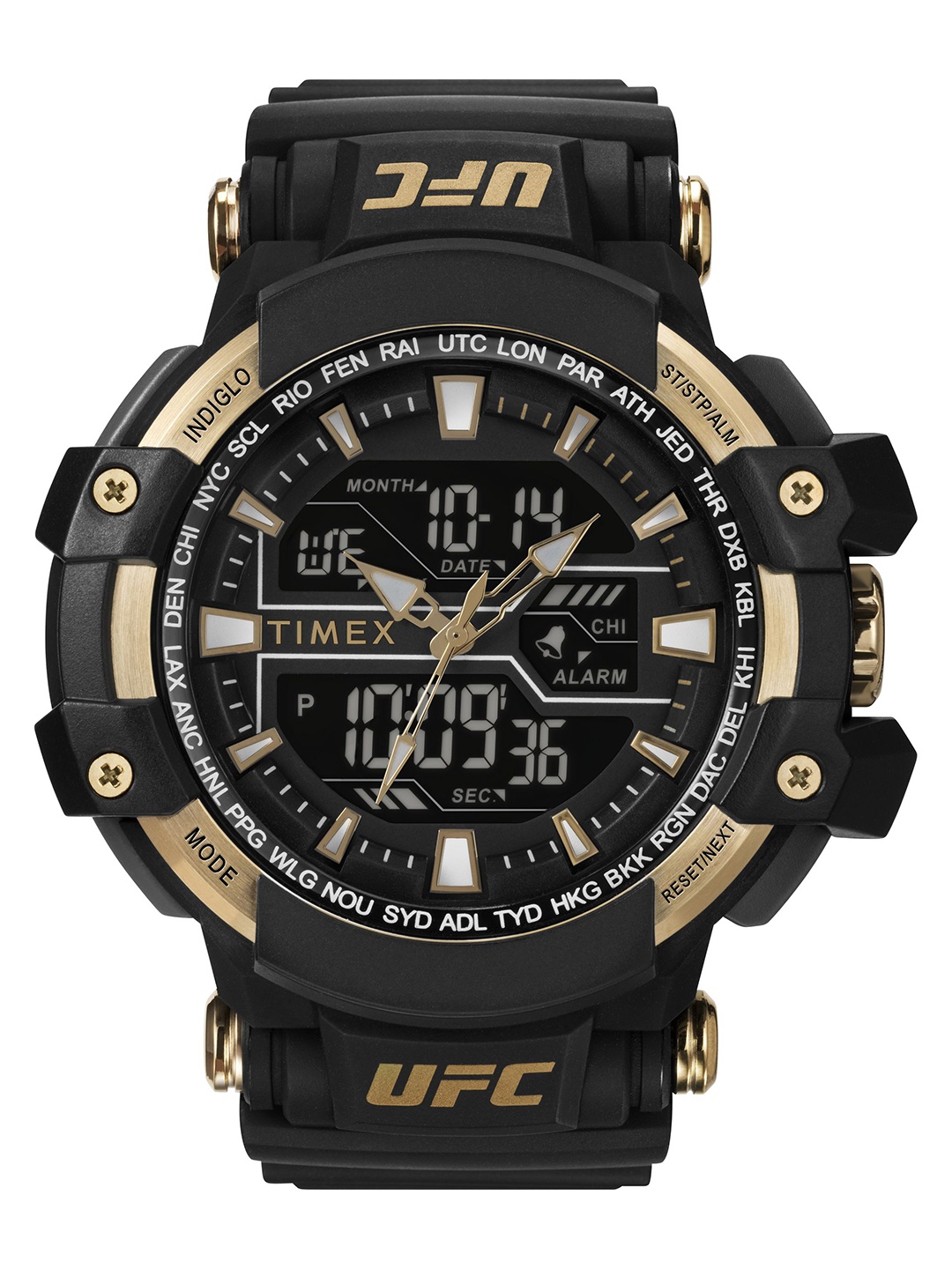 

Timex Men UFC Strength Combat Analogue & Digital Multi Function Watch TW5M58300JQ, Black