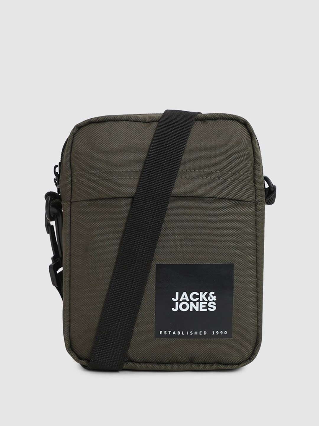 

Jack & Jones Printed Structured Sling Bag, Green