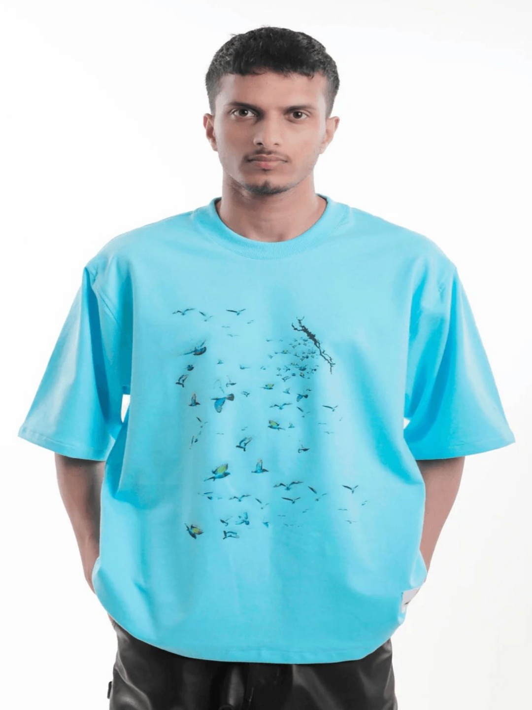 

TOFFLE Unisex Printed T-shirt, Turquoise blue