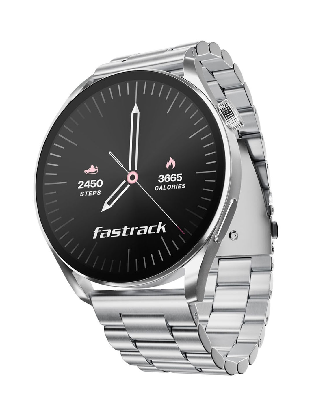 

Dezire FX1 1.38 UltraVU HD Display Functional Crown BT Calling IP68 Smart Watch, Silver