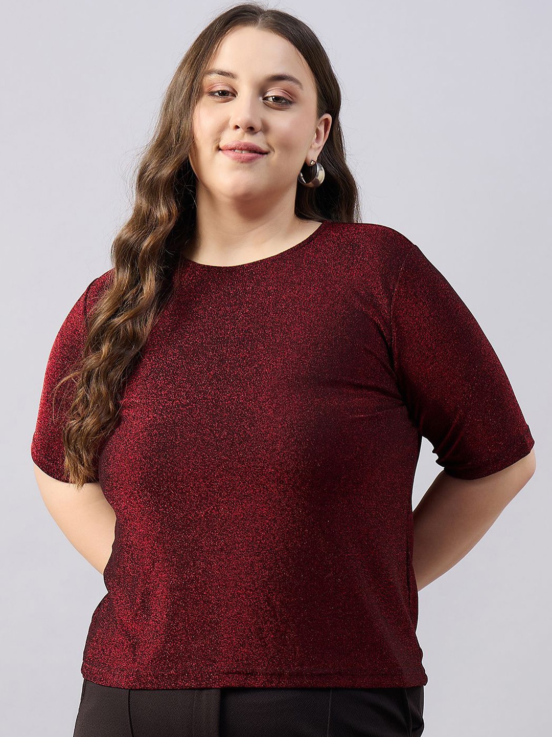 

Orchid Blues Top, Maroon