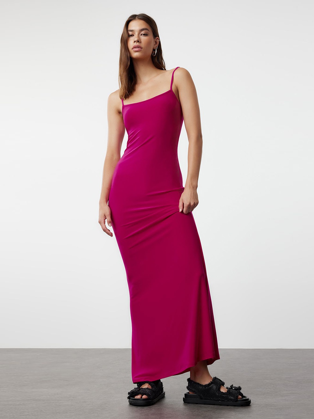 

Trendyol Maxi Sleeveless Dress, Na