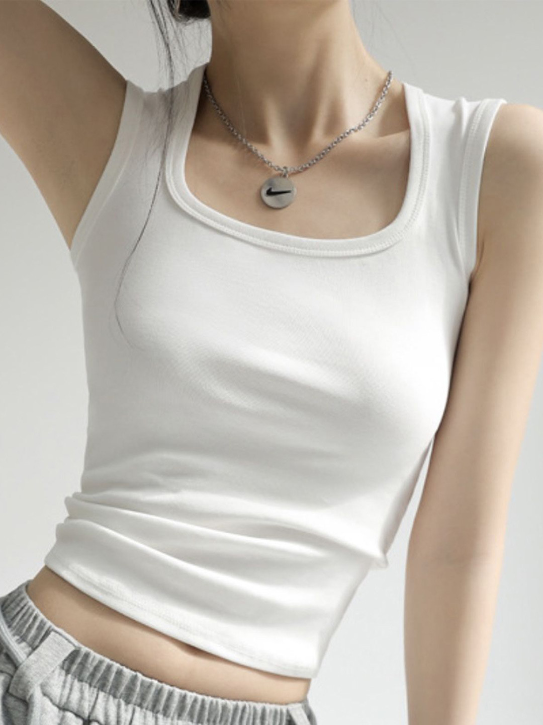 

LULU & SKY Cotton Top, White