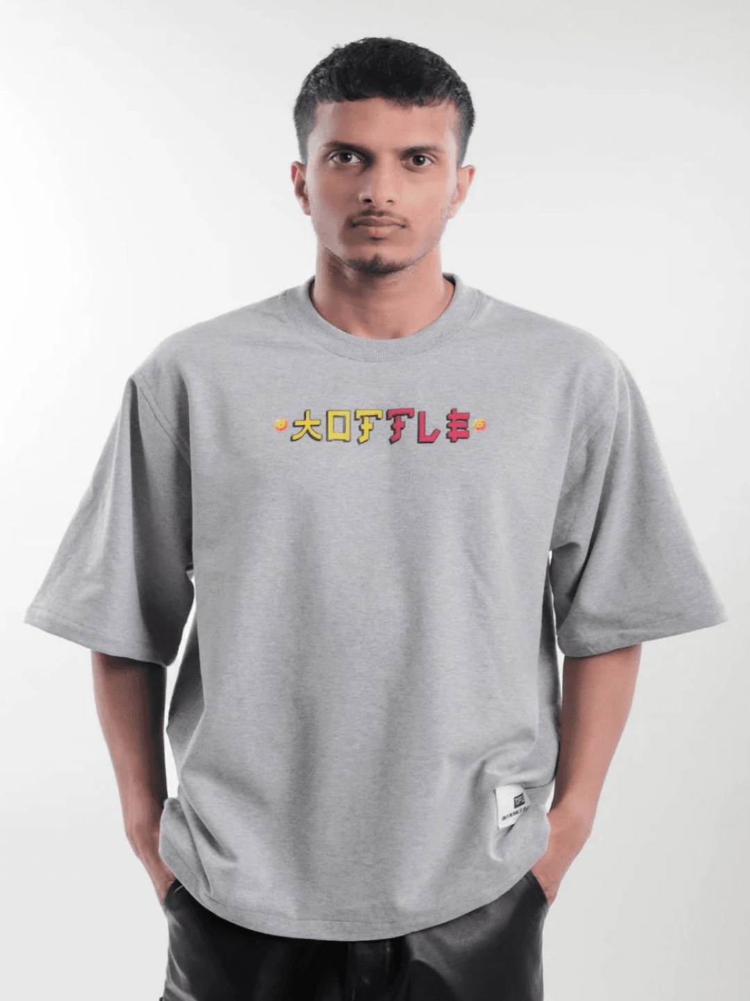 

TOFFLE Unisex Printed T-shirt, Grey