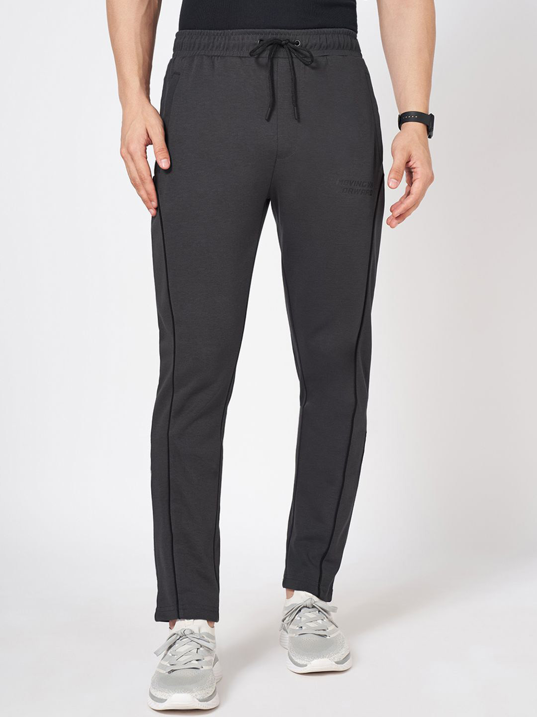 

Ajile by Pantaloons Men Mid-Rise Track Pants, Grey