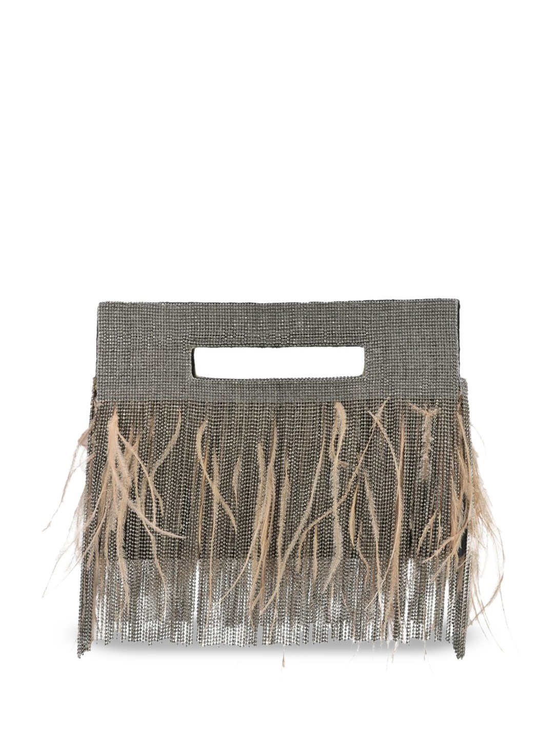 

Forever Noor Suede Swagger Sling Bag with Fringed, Grey