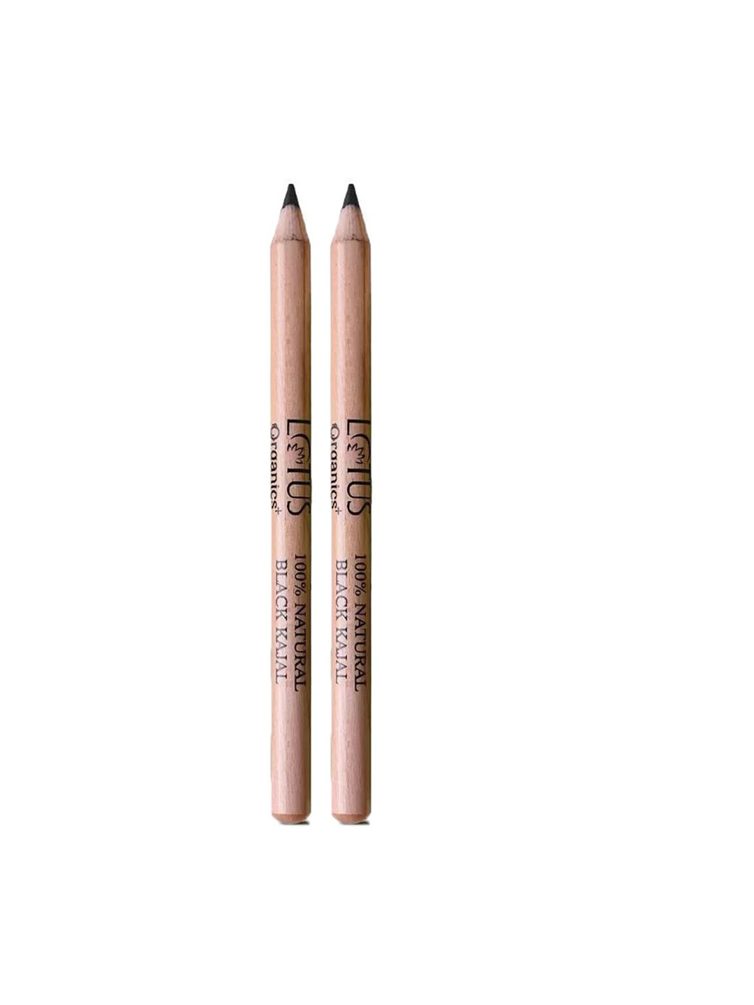 

Lotus Organics+ Set Of 2 Long Lasting & Waterproof Kajal Pencil 1.14g Each - Black