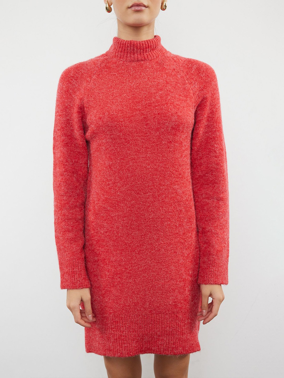 

Trendyol High Neck Sheath Dress, Na