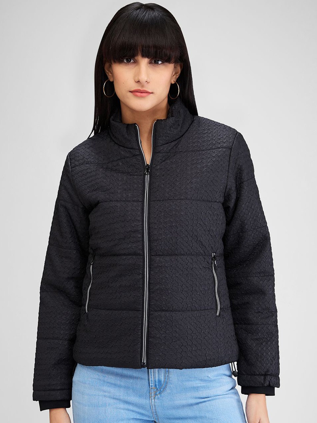 

SPYKAR Women Padded Jacket, Black