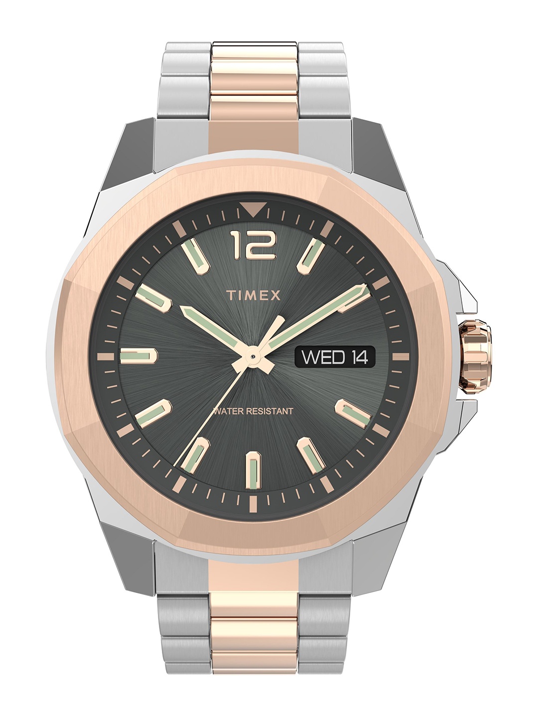 

Timex Men Trend Essex Avenue Bracelet Style Straps Analogue Watch TW2V43100UJ, Charcoal