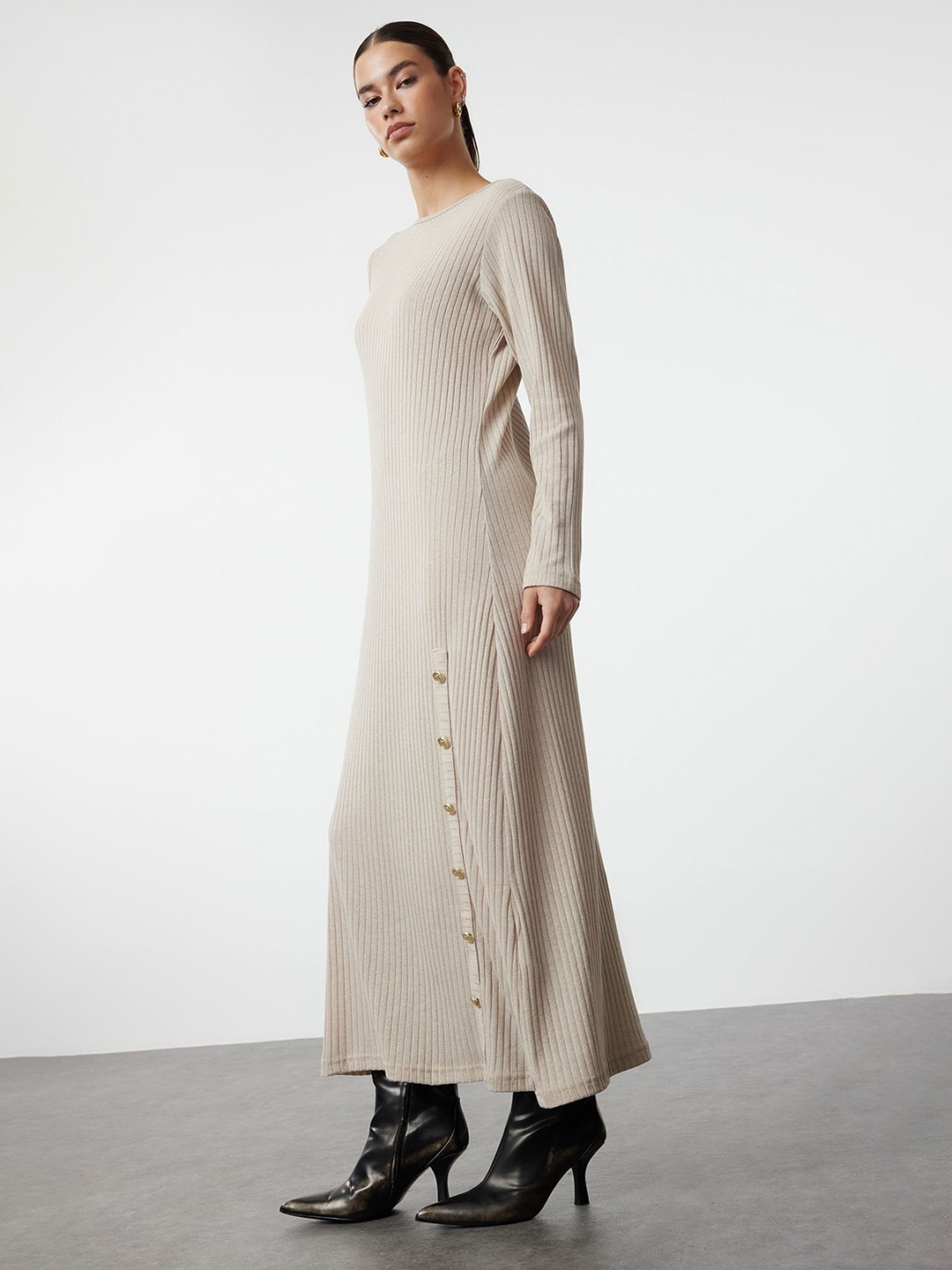 

Trendyol Striped Maxi Dress, White