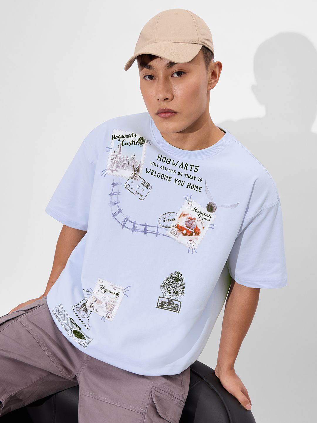 

The Souled Store Men Printed T-shirt, Blue