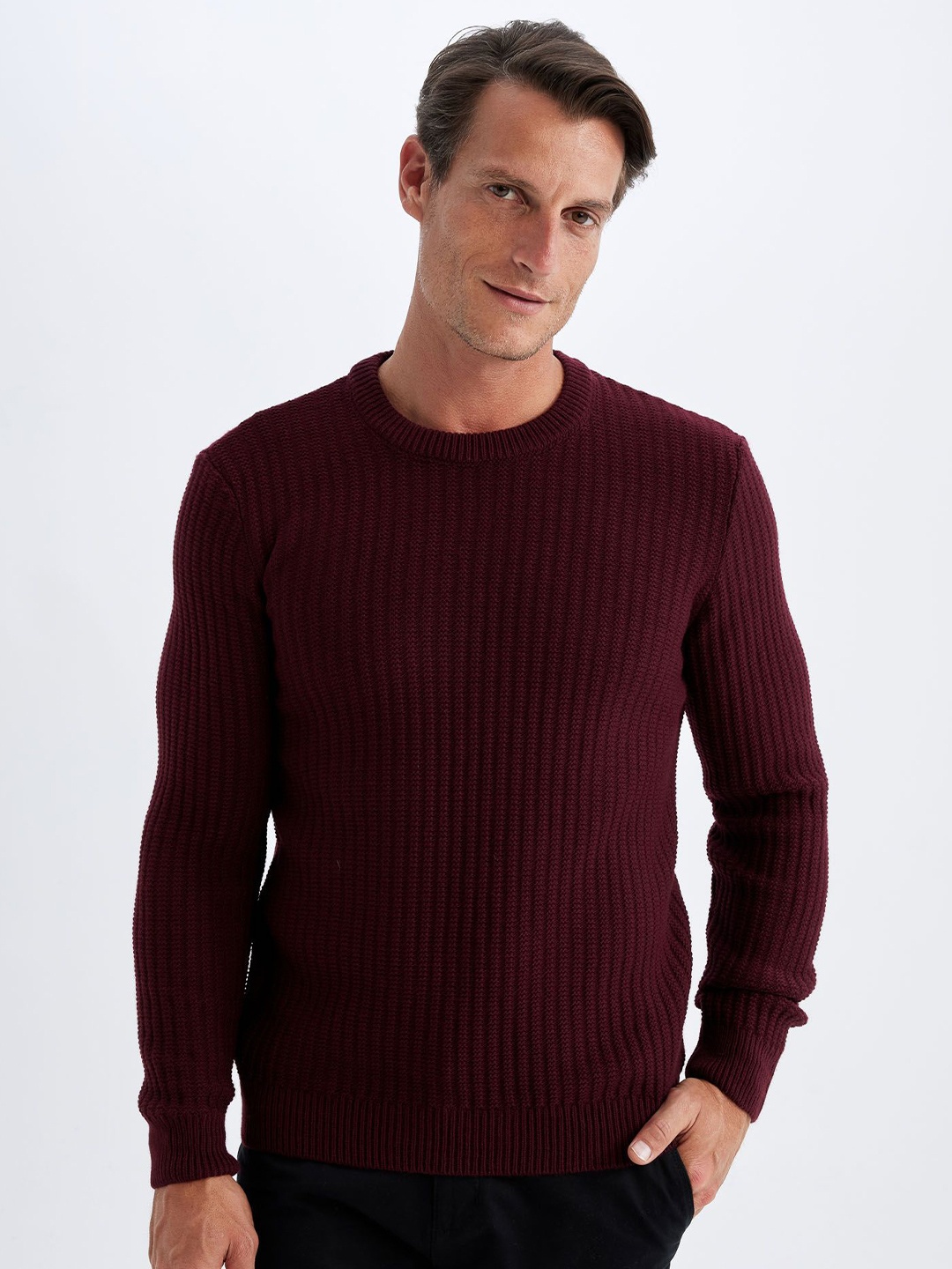 

DeFacto Men Pullover, Maroon