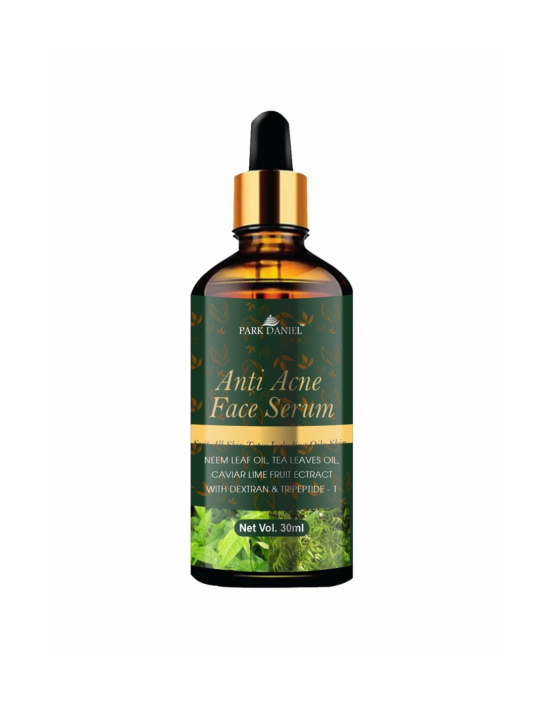 

Park Daniel Anti-Acne Face Serum with Neem & Tea Leaves Oil - 30 ml, Green