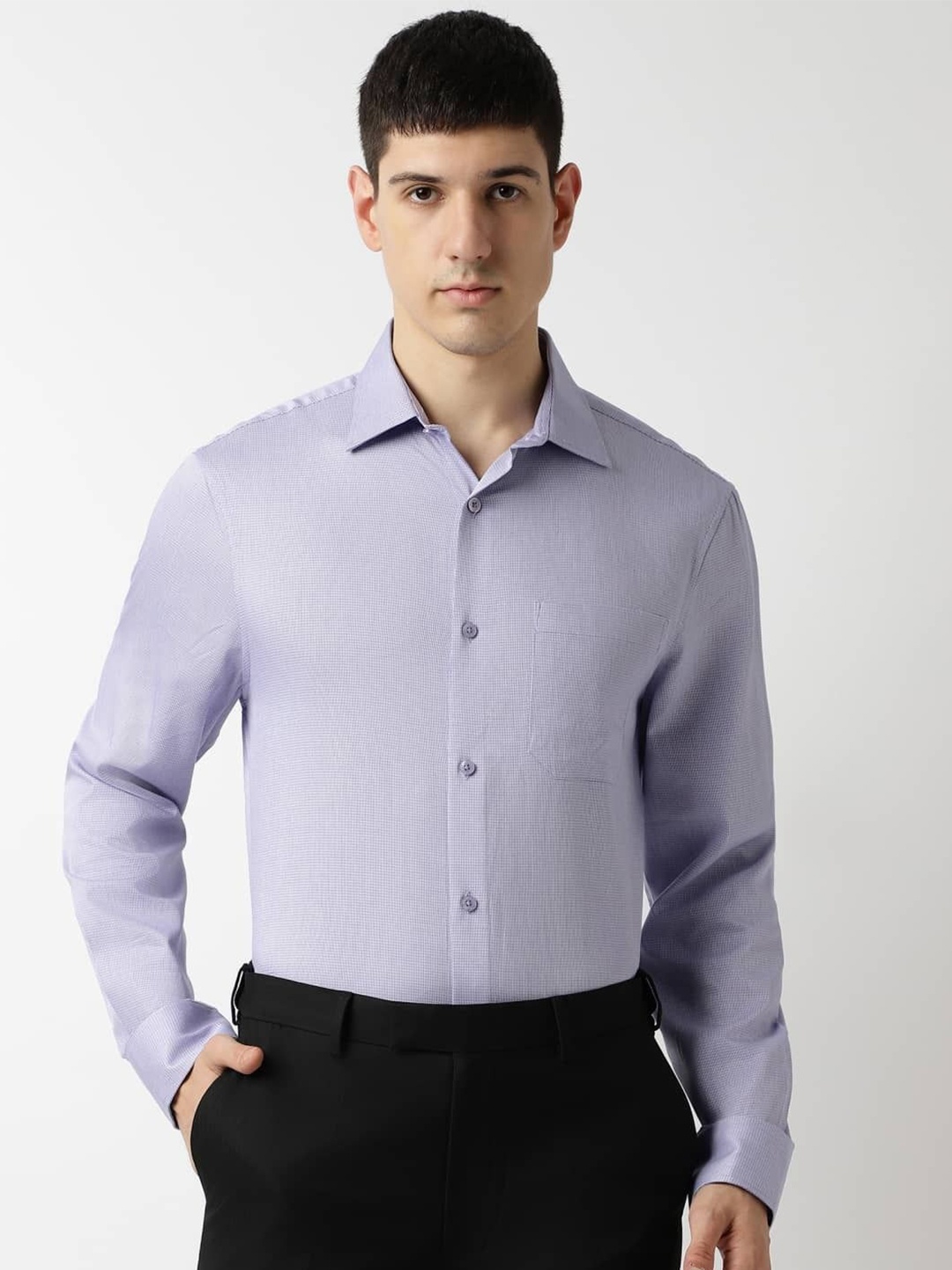 

Marks & Spencer Men Opaque Casual Shirt, Purple