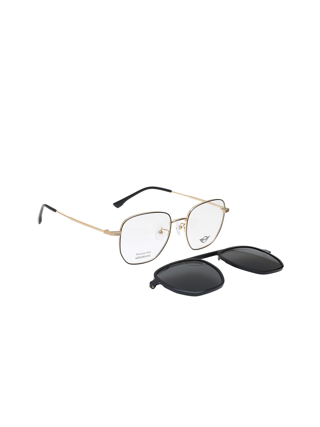 

MINI Cooper Unisex Oval Clip-On Sunglasses with Polarised Lens - M51030-011 51 S, Black