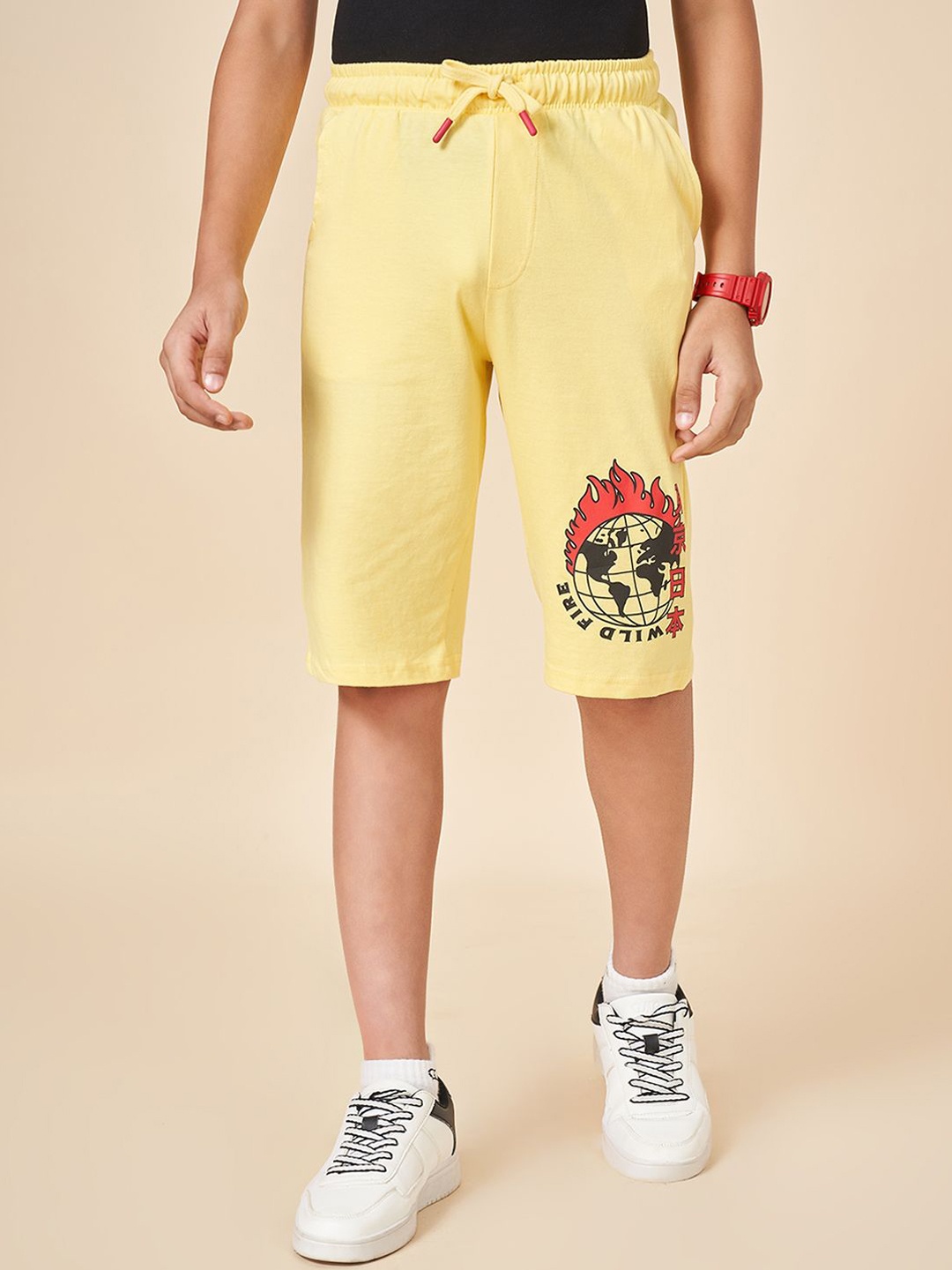 

Coolsters by Pantaloons Boys Printed Shorts, Yellow