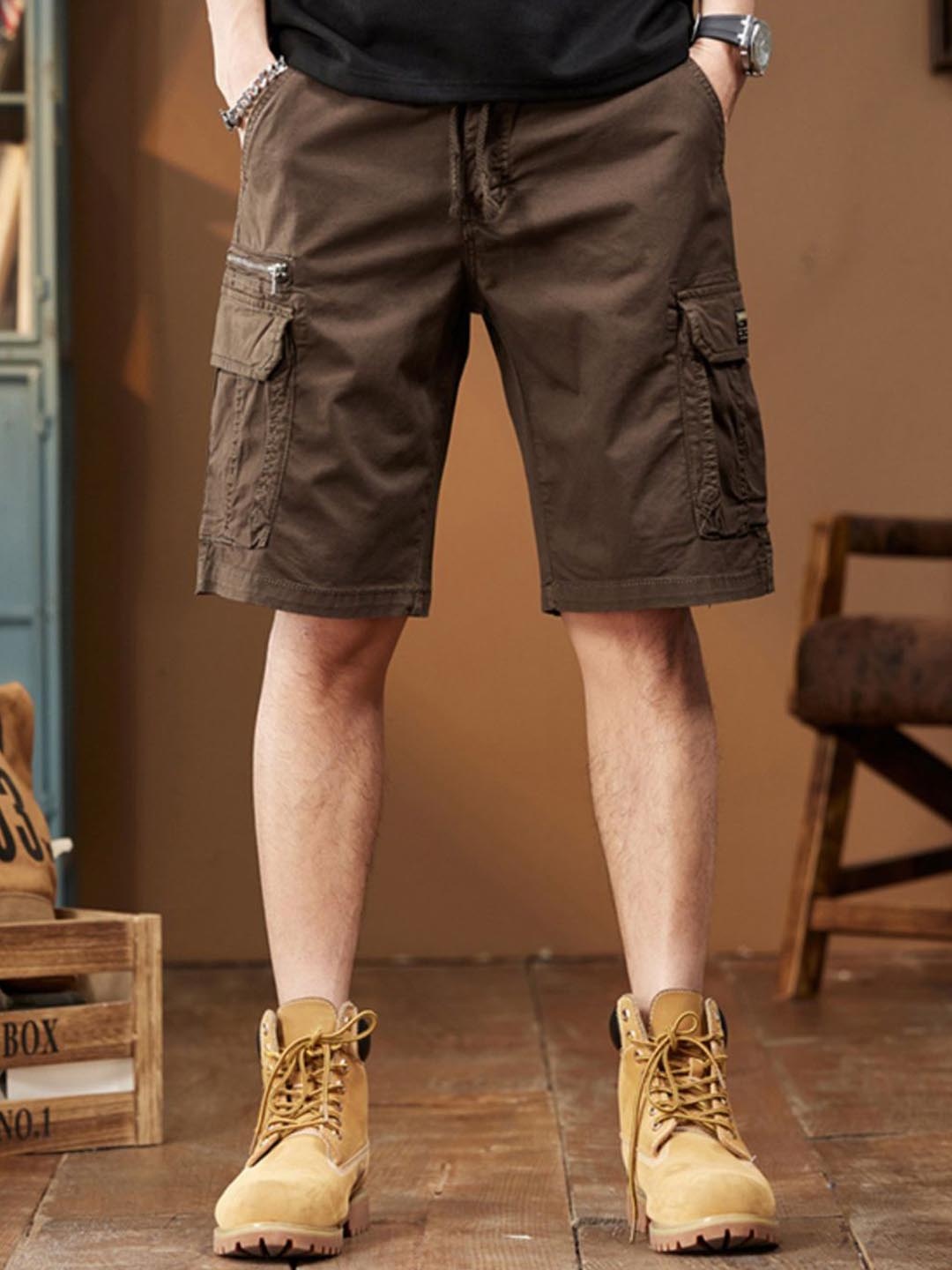 

StyleCast Men Loose Fit Cargo Shorts, Brown