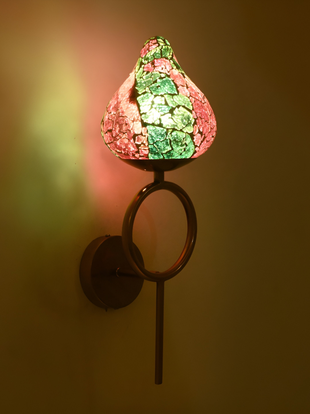

Afast Pink & Blue Textured Glass Contemporary Abstract Shaped Wall Lamp