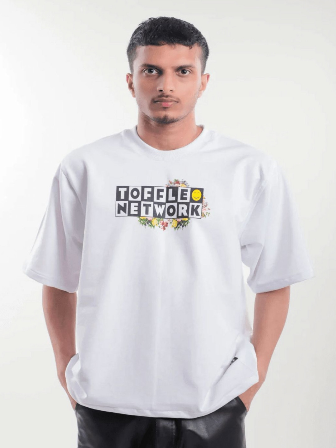 

TOFFLE Unisex Printed T-shirt, White