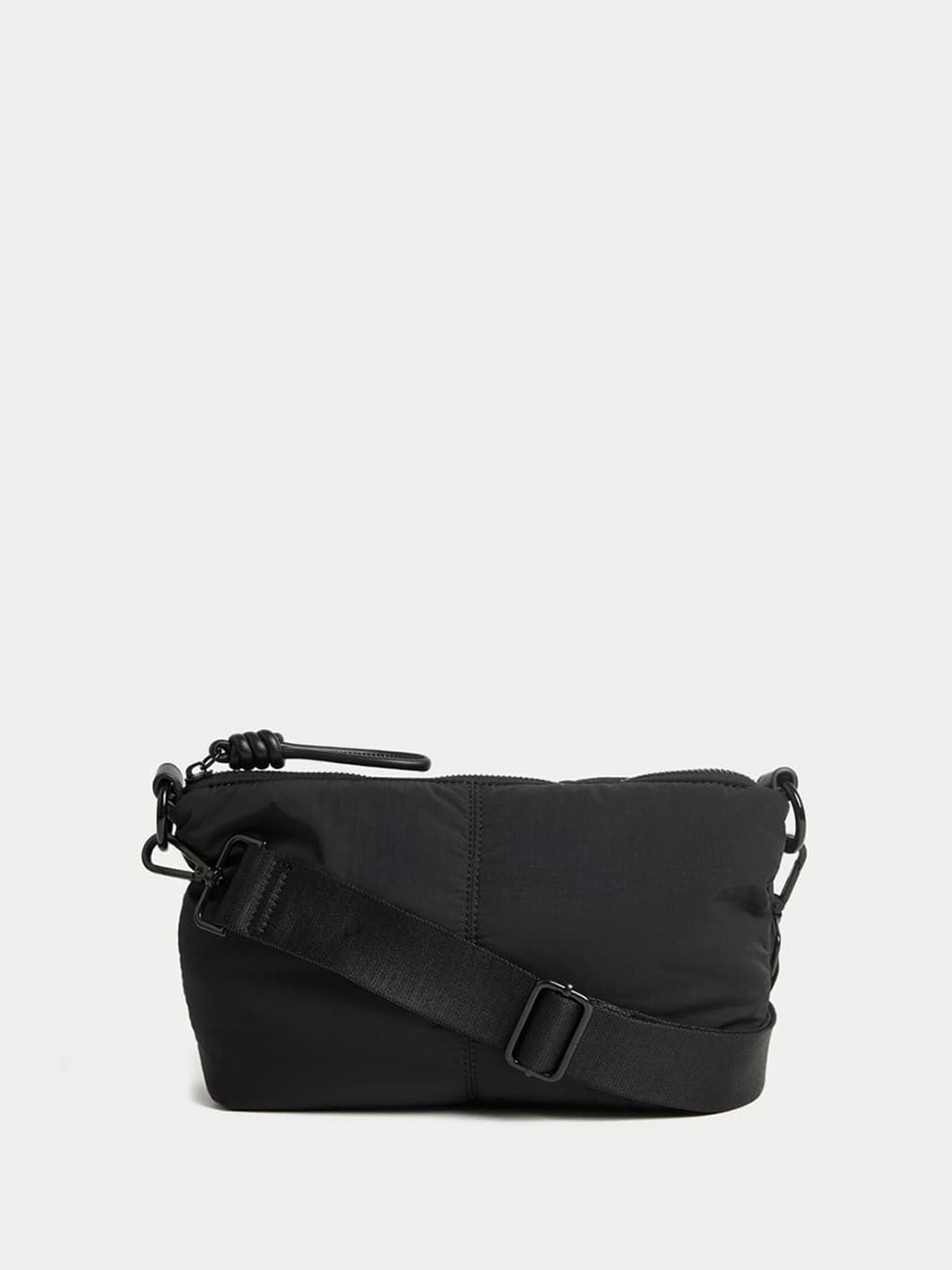 

Marks & Spencer PU Structured Sling Bag with Bow Detail, Black