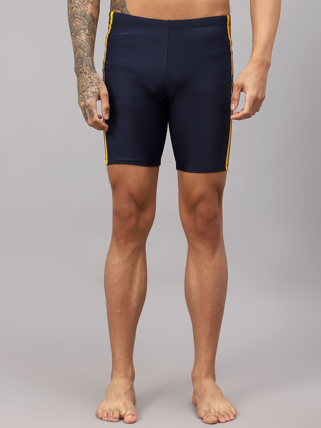 

VECTOR X Men Solid Swim Bottoms, Navy blue