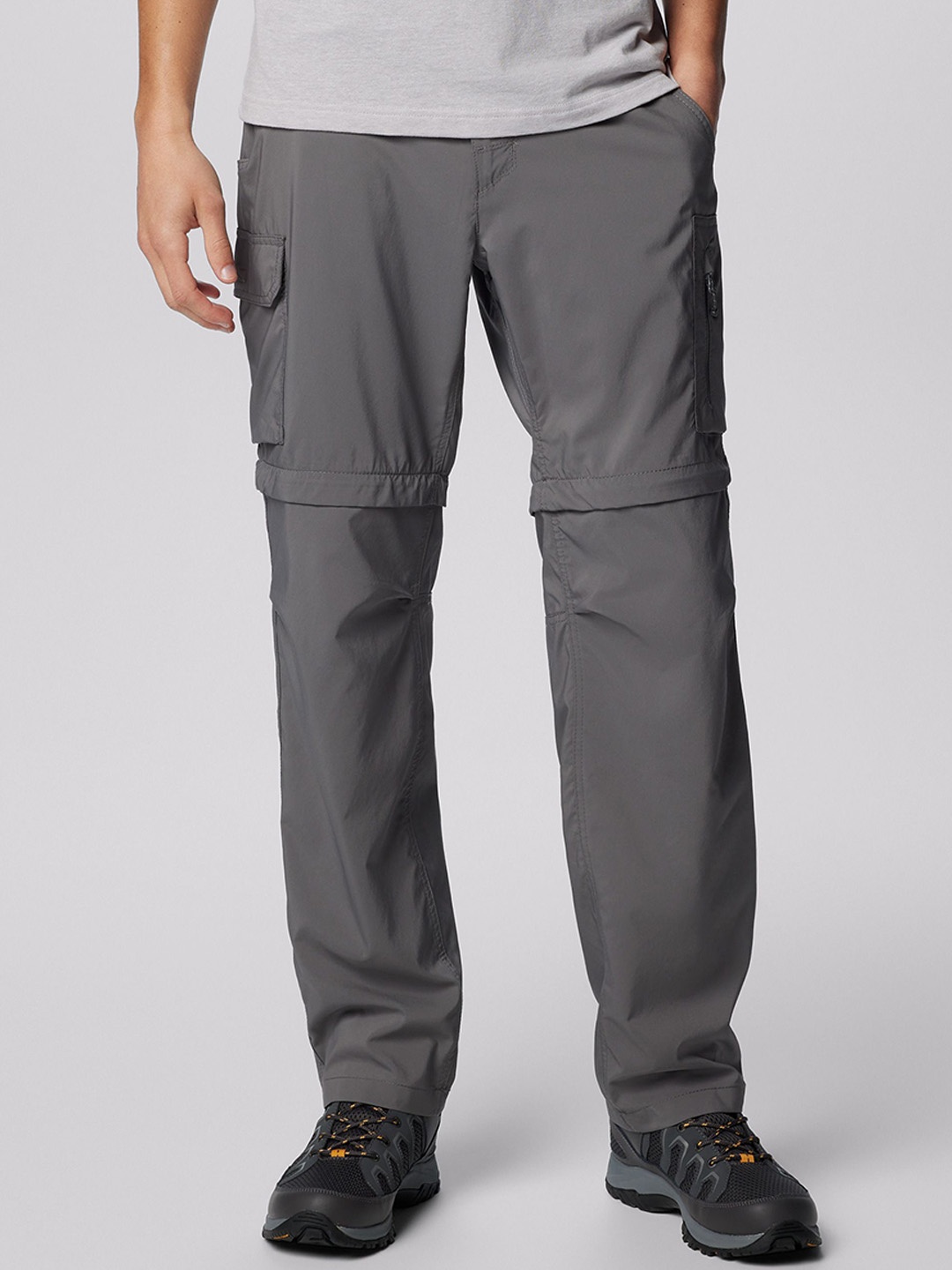 

Columbia Men Silver Ridge Utility Convertible Pant Loose Fit Mid-Rise Trousers, Grey