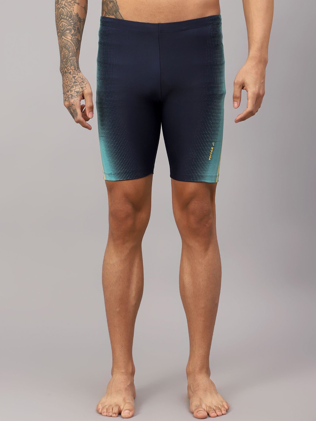 

VECTOR X Men Printed Swim Bottoms, Navy blue