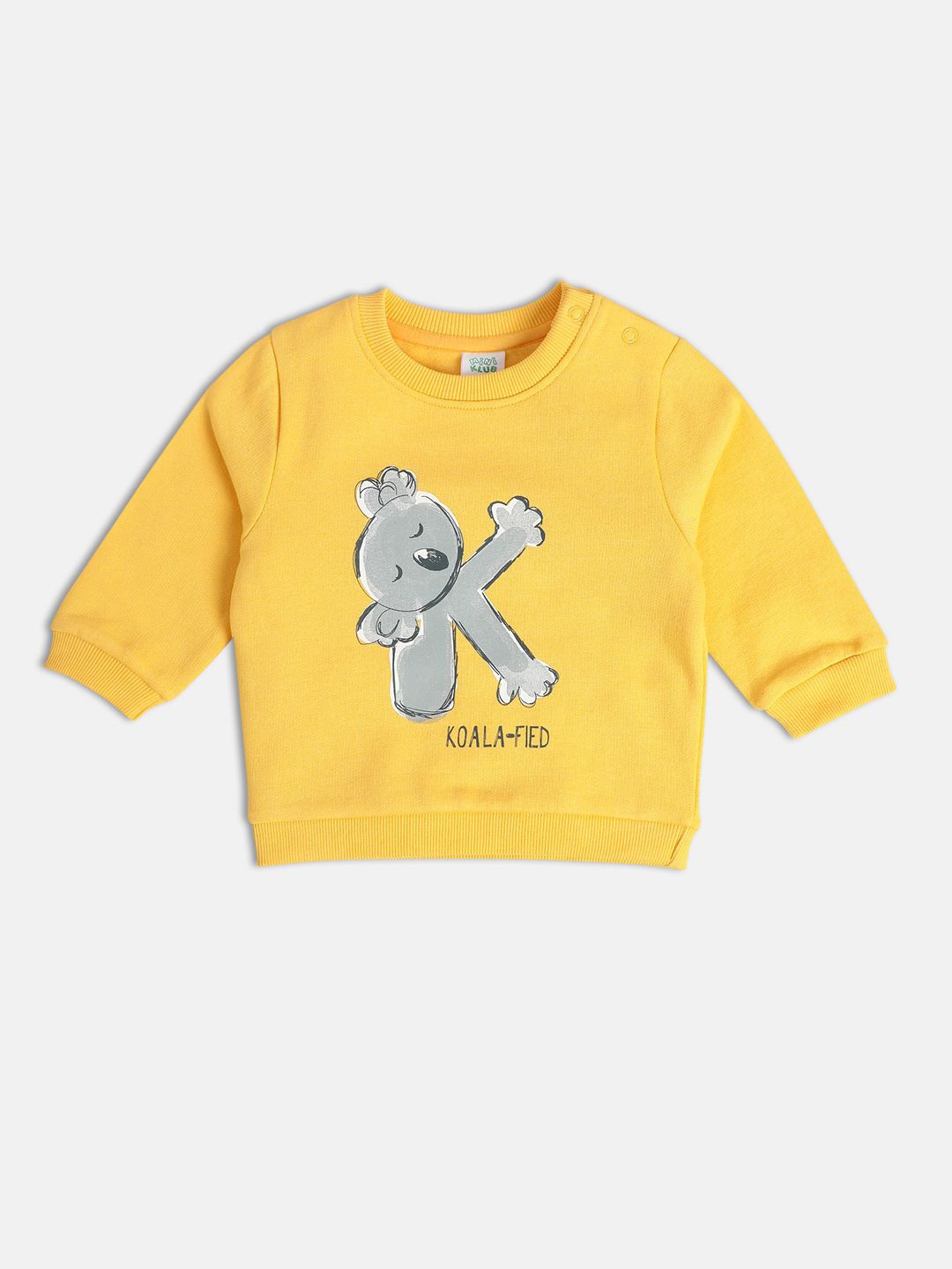 

MINI KLUB Boys Printed Sweatshirt, Yellow