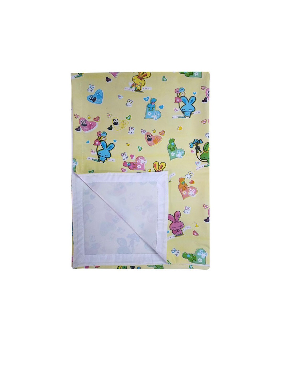 

BAESD Kids Yellow Printed Water Resistant Mattress Protector