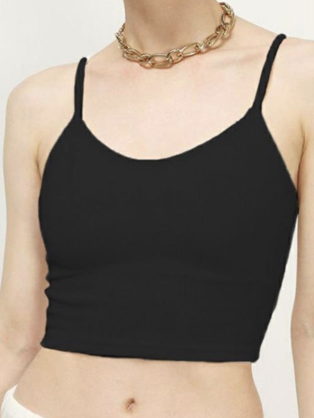 

LULU & SKY Bralette Crop Top, Black