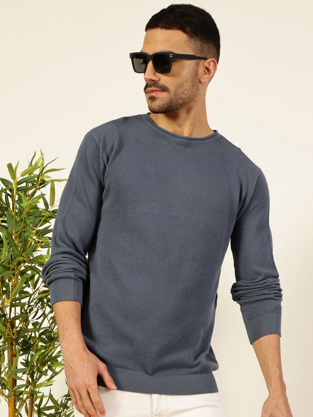 

Thomas Scott Men Round Neck Cotton Sweatshirt, Grey