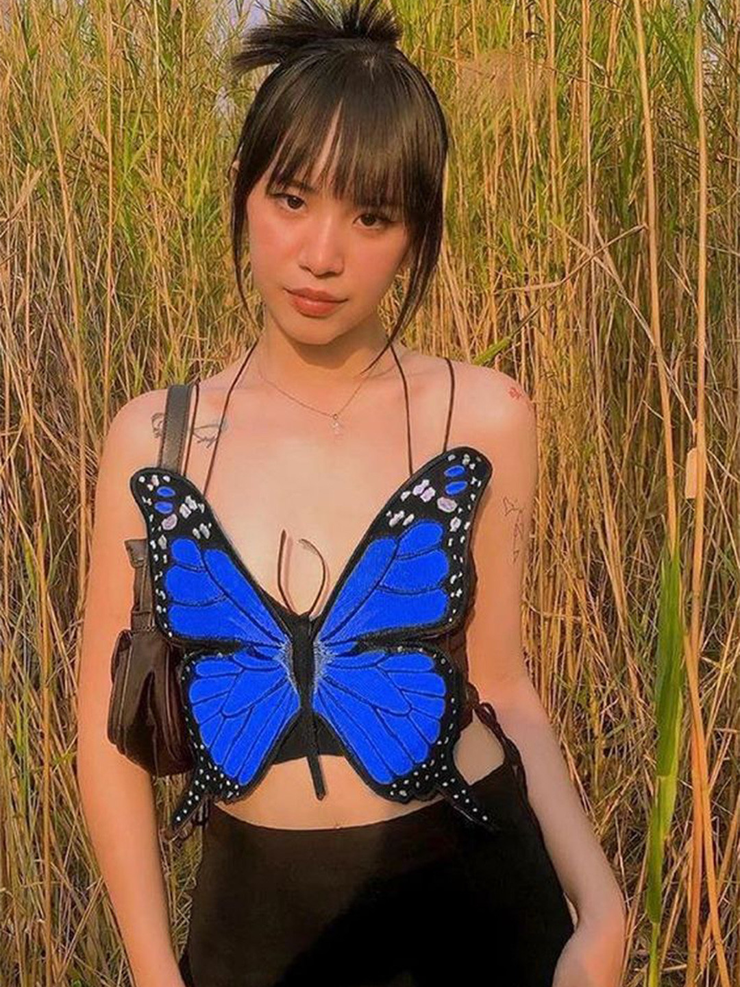

LULU & SKY Print Top, Blue