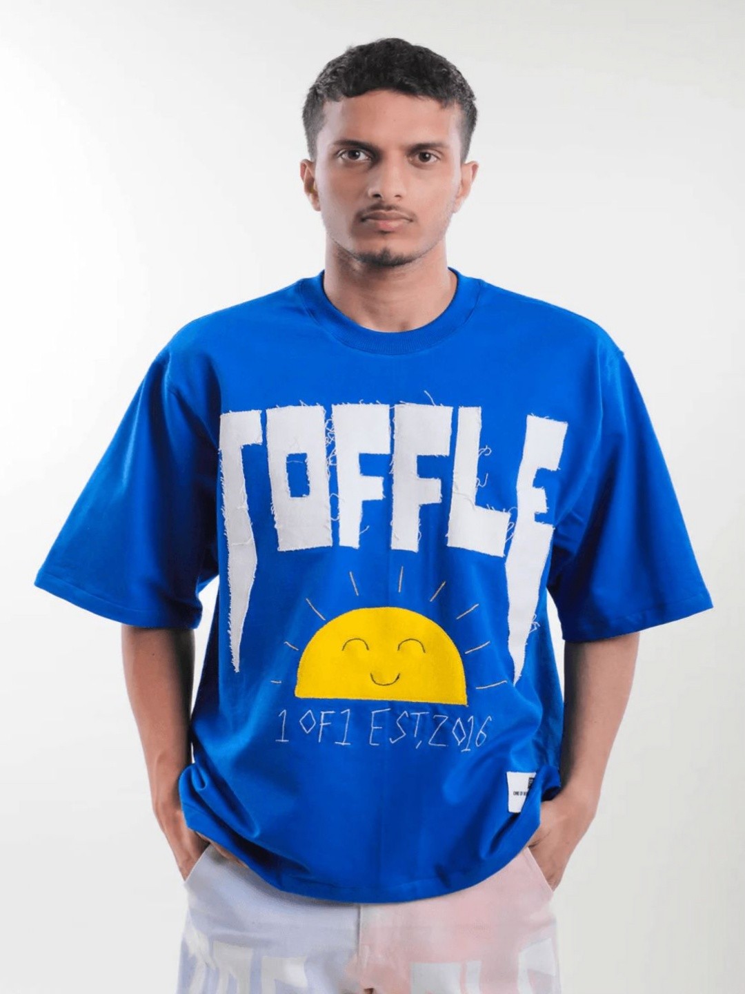 

TOFFLE Unisex Printed T-shirt, Blue