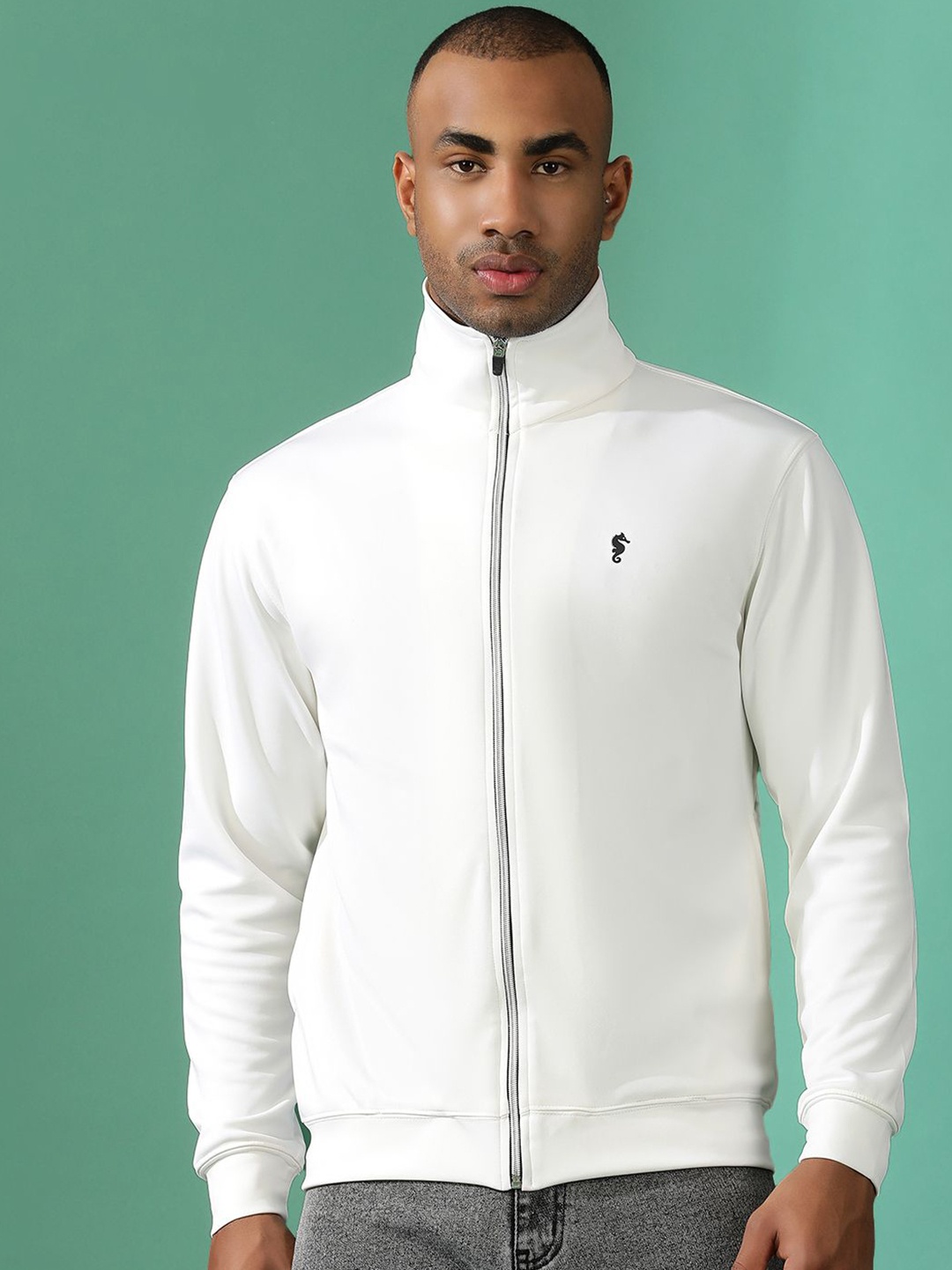 

EPPE Men Lightweight Training or Gym Sporty Jacket, White