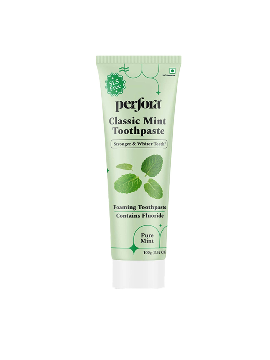 

Perfora Classic Mint SLS Free Fluoride Toothpaste - 100g, Black