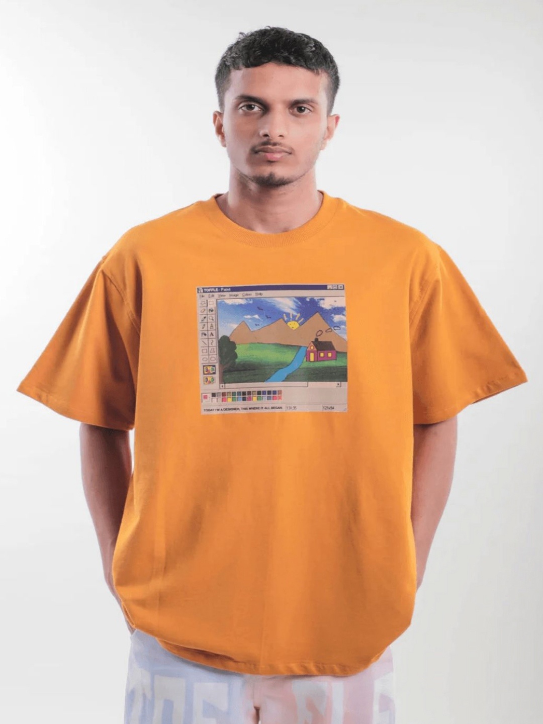 

TOFFLE Unisex Printed T-shirt, Orange