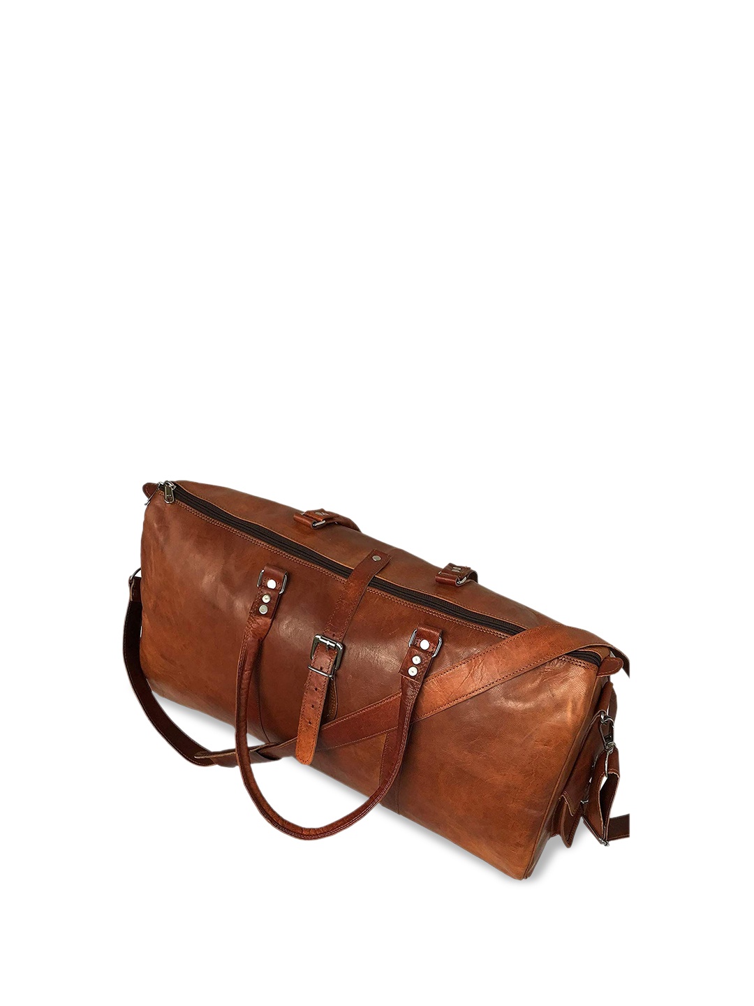 

PRANJALS HOUSE Medium Casual Duffel Bag, Brown